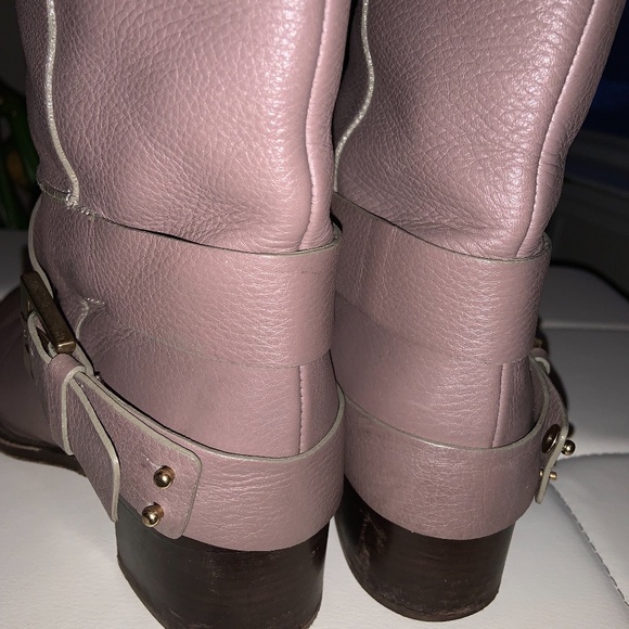 Chloe Erin Prince Buckled Mid Calf  Riding Boots - Picture 9 of 15